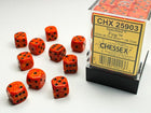 Gamers Guild AZ Chessex CHX25903 -  Chessex 12mm D6 Fire Speckled Chessex