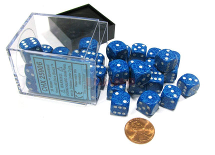 Gamers Guild AZ Chessex CHX25906 - Chessex 12mm Water Speckled Chessex