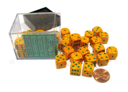 Gamers Guild AZ Chessex CHX25912 - Chessex 12mm Lotus Speckled Chessex