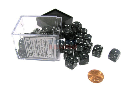 Gamers Guild AZ Chessex CHX25918 - Chessex 12mm Ninja Speckled Chessex