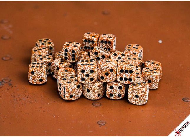 Gamers Guild AZ Chessex CHX25933 - Chessex Speckled Rust D6 - 36ct Dice Block (Pre-Order) AGD