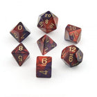 Gamers Guild AZ Chessex CHX26426 - Chessex 7 Die Purple / Red Gemini Chessex