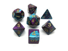 Gamers Guild AZ Chessex CHX26449 - Chessex 7 Die Set Purple Teal / Gold Die Gemini Chessex