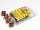 Gamers Guild AZ Chessex CHX27293 - Chessex Set of Ten D10 Lustrous Gold /Silver Chessex