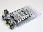 Gamers Guild AZ Chessex CHX27298 - Chessex Set of Ten D10 Lustrous Black / Gold Discontinue