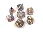 Gamers Guild AZ Chessex CHX27440 - Chessex  7 Die Set Carousel/White Festive Chessex