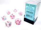Gamers Guild AZ Chessex CHX27539 -  Chessex 7 Die Set Festive Pop Art/Red Chessex