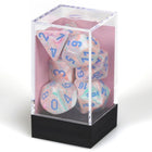 Gamers Guild AZ Chessex CHX27544 - Chessex 7 Die Set Festive Pop-Art/Blue Chessex