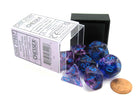 Gamers Guild AZ Chessex CHX27557 - Chessex 7 Die Set Nebula Nocturnal Blue Luminary Chessex