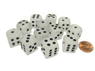 Gamers Guild AZ Chessex CHX27601 - Chessex 16mm Clear / Black Frosted Chessex