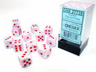 Gamers Guild AZ Chessex CHX27739 - Chessex 16mm Set of 12 D6 Festive Pop Art/Red Chessex