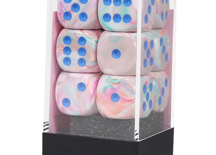 Gamers Guild AZ Chessex CHX27744 - Chessex 16mm Festive Pop-Art/Blue Chessex