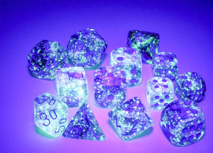 Gamers Guild AZ Chessex CHX27757 - Chessex 16mm Set of 12 D6 Nebula Nocturnal/Blue Chessex
