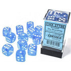 Gamers Guild AZ Chessex CHX2778 - Chessex 16mm Borealis Sky Blue White Luminary Chessex