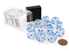 Gamers Guild AZ Chessex CHX27781 - Chessex 16mm D6 Borealis Icicle Lt Blue Luminary Chessex