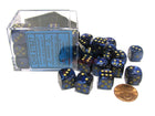 Gamers Guild AZ Chessex CHX27827 - Chessex 12mm Royal Blue / Gold Scarab Chessex