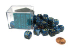 Gamers Guild AZ Chessex CHX27889 - Chessex 12mm Teal / Gold Phantom Chessex