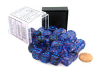 Gamers Guild AZ Chessex CHX27957 - Chessex 12mm Nebula Nocturnal Blue Luminary Chessex