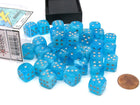 Gamers Guild AZ Chessex CHX27966 – Chessex 12mm Block Luminary Sky/Silver Chessex