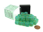 Gamers Guild AZ Chessex CHX27975 - Chessex 12mm D6 Borealis Lt Green Gold Luminary Chessex