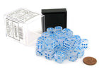 Gamers Guild AZ Chessex CHX27981 - Chessex 12mm D6 Borealis Icicle Lt Blue Luminary Chessex