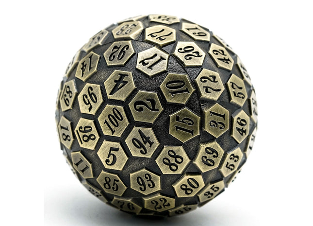 Gamers Guild AZ Chinese Dice Metal D100 - Bronze Alibaba