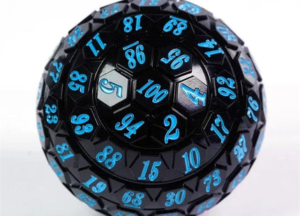Gamers Guild AZ Chinese Dice Plastic D100 - Black & Blue Alibaba