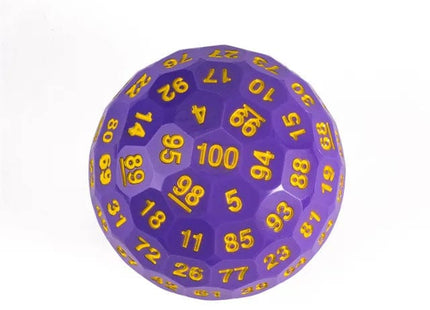 Gamers Guild AZ Chinese Dice Plastic D100 - Purple & Yellow Alibaba