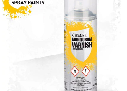 Gamers Guild AZ Citadel Citadel: Spray Paint - Munitorum Varnish Games-Workshop
