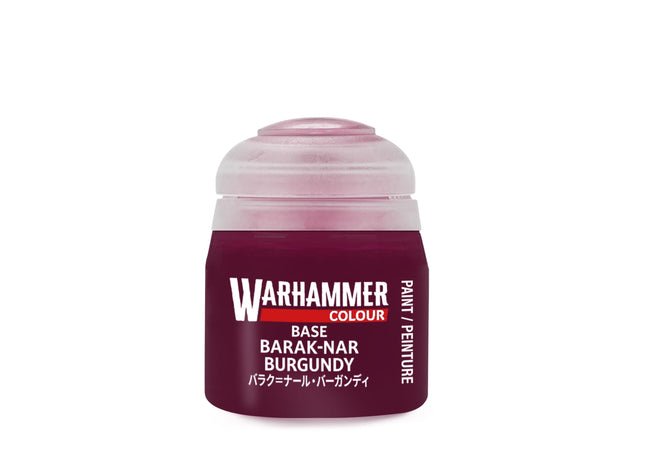 Gamers Guild AZ Citadel Warhammer Colour Paint: Base - Barak-Nar Burgundy (12ml) Games-Workshop
