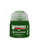 Gamers Guild AZ Citadel Warhammer Colour Paint: Base - Castellan Green (12ml) Games-Workshop