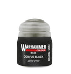 Gamers Guild AZ Citadel Warhammer Colour Paint: Base - Corvus Black (12ml) Games-Workshop