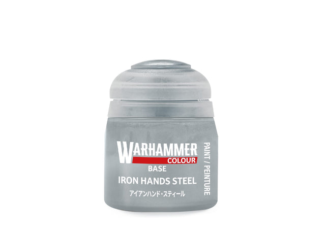 Gamers Guild AZ Citadel Warhammer Colour Paint: Base - Iron Hands Steel (12ml) Games-Workshop