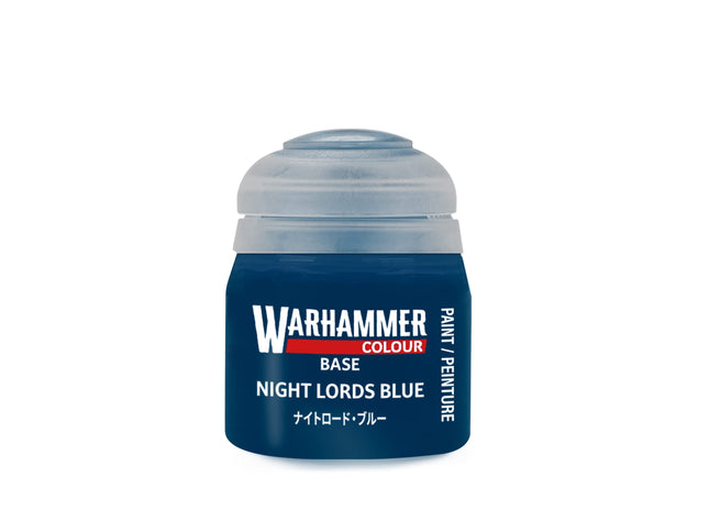 Gamers Guild AZ Citadel Warhammer Colour Paint: Base - Night Lords Blue (12ml) Games-Workshop