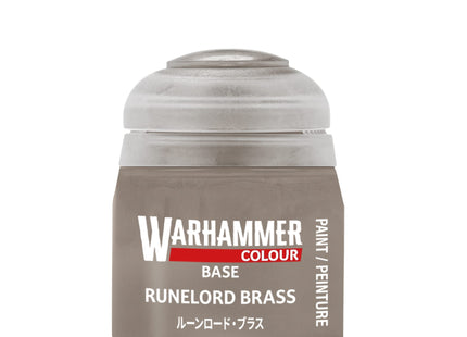 Gamers Guild AZ Citadel Warhammer Colour Paint: Base - Runelord Brass (12ml) Games-Workshop