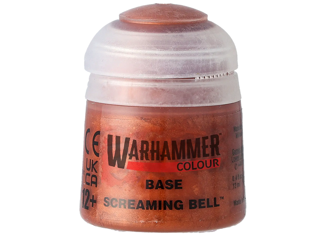 Gamers Guild AZ Citadel Warhammer Colour Paint: Base - Screaming Bell (12ml) Games-Workshop
