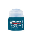 Gamers Guild AZ Citadel Warhammer Colour Paint: Base - Thousand Sons Blue (12ml) Games-Workshop