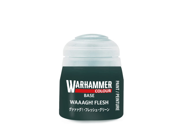 Gamers Guild AZ Citadel Warhammer Colour Paint: Base - Waaagh! Flesh (12ml) Games-Workshop