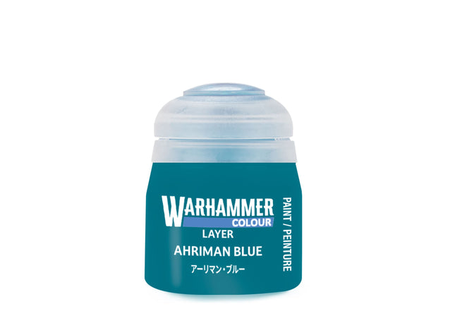 Gamers Guild AZ Citadel Warhammer Colour Paint: Layer - Ahriman Blue (12ml) Games-Workshop