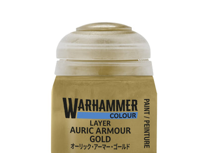 Gamers Guild AZ Citadel Warhammer Colour Paint: Layer - Auric Armour Gold (12ml) Games-Workshop