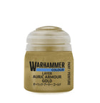 Gamers Guild AZ Citadel Warhammer Colour Paint: Layer - Auric Armour Gold (12ml) Games-Workshop