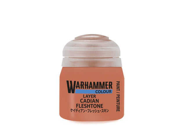 Gamers Guild AZ Citadel Warhammer Colour Paint: Layer - Cadian Fleshtone (12ml) Games-Workshop