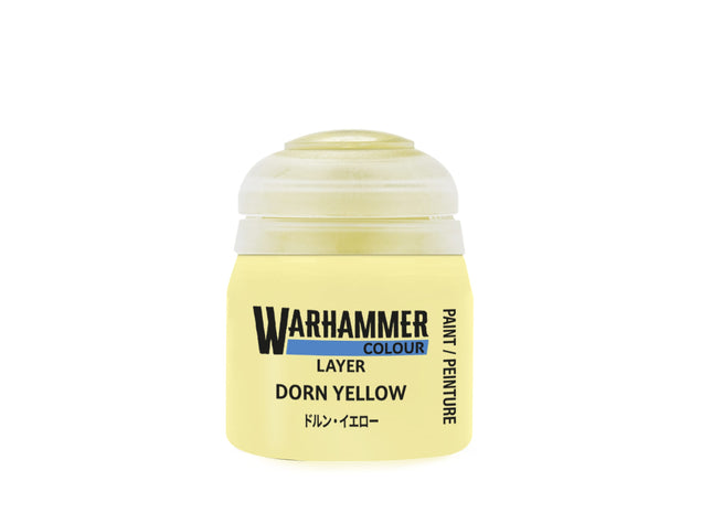 Gamers Guild AZ Citadel Warhammer Colour Paint: Layer - Dorn Yellow (12ml) Games-Workshop