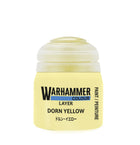 Gamers Guild AZ Citadel Warhammer Colour Paint: Layer - Dorn Yellow (12ml) Games-Workshop