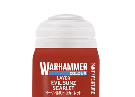 Gamers Guild AZ Citadel Warhammer Colour Paint: Layer - Evil Sunz Scarlet (12ml) Games-Workshop