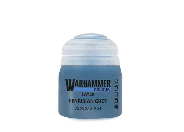 Gamers Guild AZ Citadel Warhammer Colour Paint: Layer - Fenrisian Grey (12ml) Games-Workshop