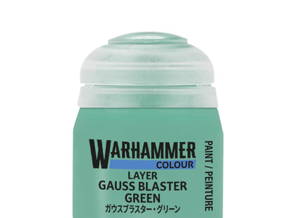 Gamers Guild AZ Citadel Warhammer Colour Paint: Layer - Gauss Blaster Green (12ml) Games-Workshop