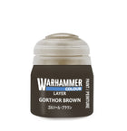 Gamers Guild AZ Citadel Warhammer Colour Paint: Layer - Gorthor Brown (12ml) Games-Workshop