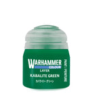Gamers Guild AZ Citadel Warhammer Colour Paint: Layer - Kabalite Green (12ml) Games-Workshop