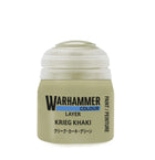 Gamers Guild AZ Citadel Warhammer Colour Paint: Layer - Krieg Khaki (12ml) Games-Workshop